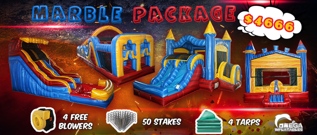 Omega Inflatables Marble Package Deal