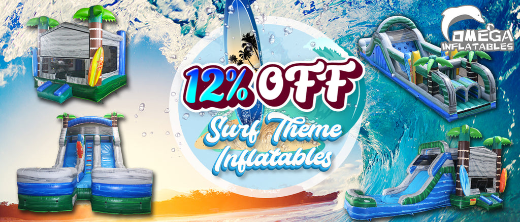 12% OFF for surf🏄 theme inflatables