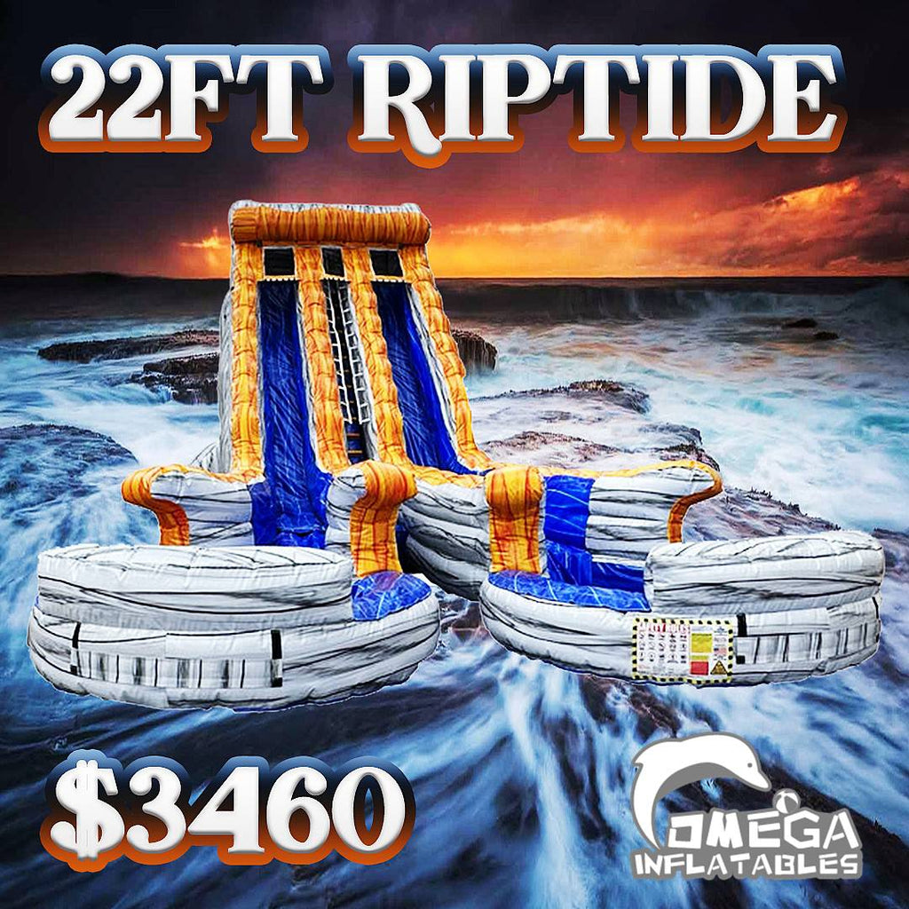 22FT Riptide Cut-Out Water Slide For Sale