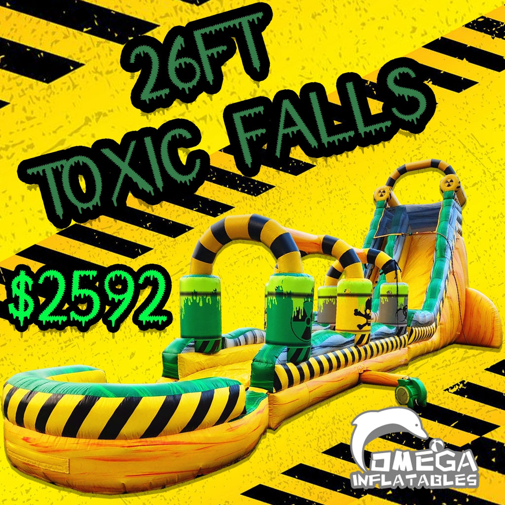 26FT Toxic Falls Commercial Inflatable Water Slide