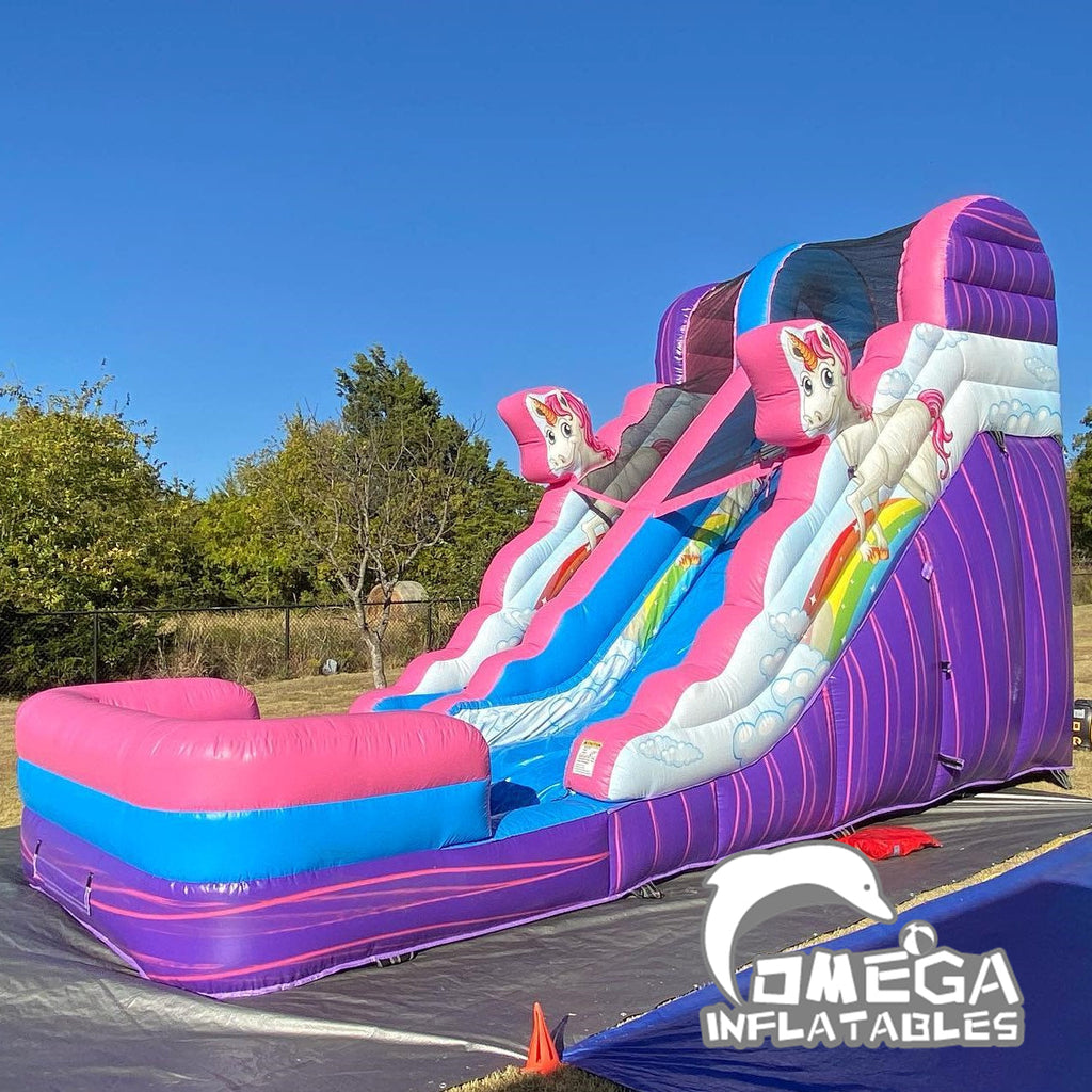 15FT Unicorn Commercial Inflatable Water Slide