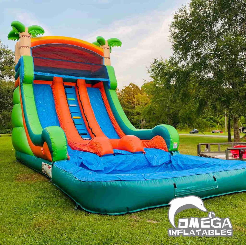 Customer feedback - 19FT Palm Tree Dual Lane Water Slide