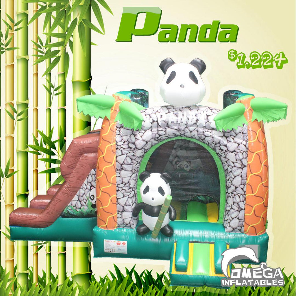 Lovely Panda Themed Inflatable Combo for sale