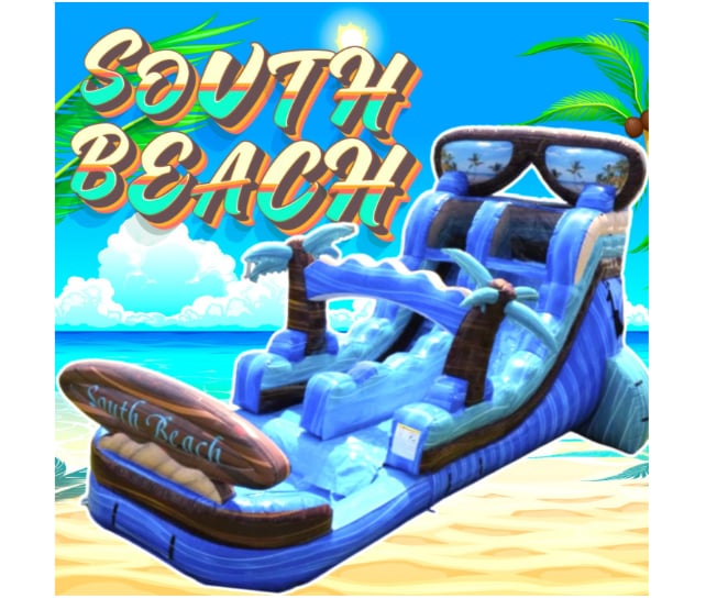18FT South Beach Water Slide