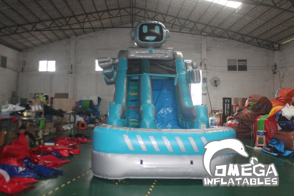 18FT Inflatable Robot Water Slide