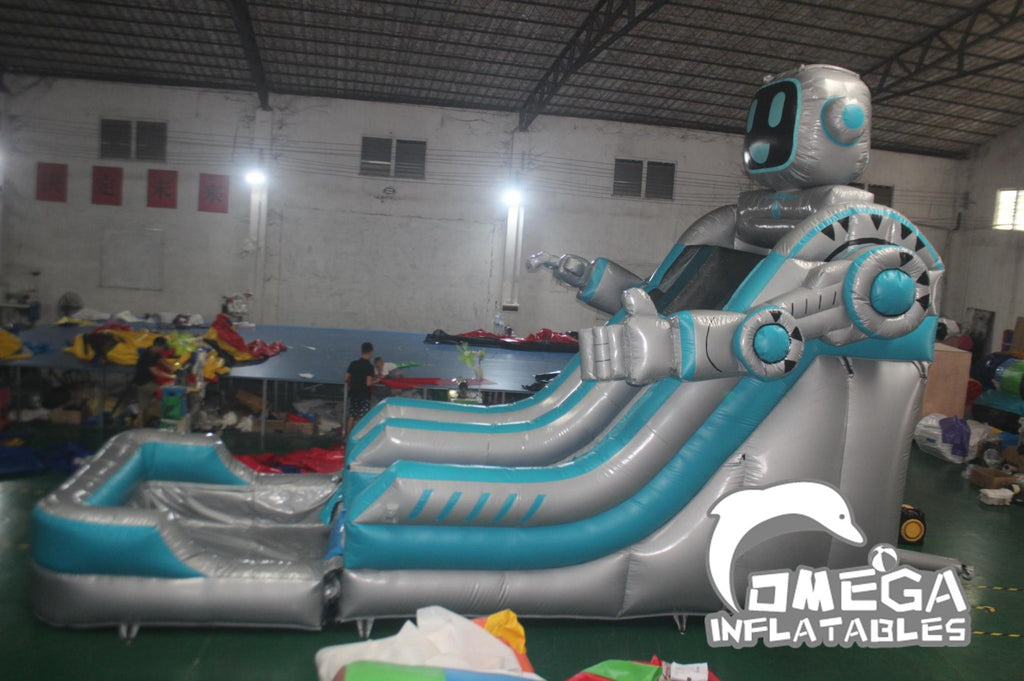 18FT Inflatable Robot Water Slide