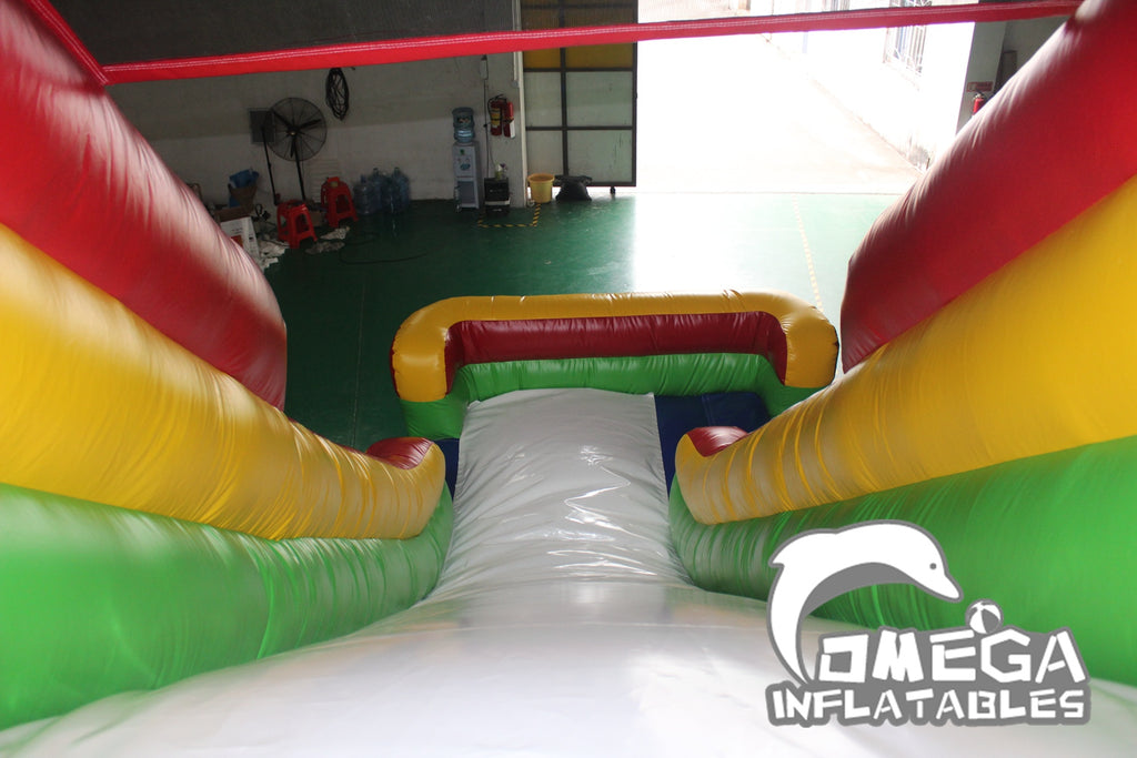 18FT Ninja Rainbow Dry Slide Inflatables Wholesale