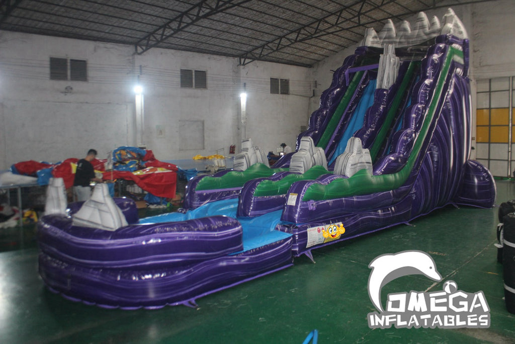 19FT Dark Night Inflatable Water Slide