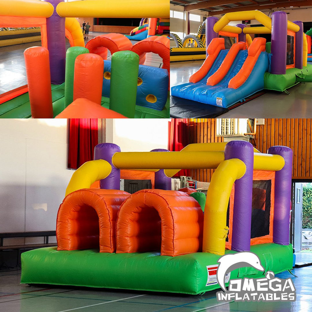 Mini Multi Colors Obstacle Course Commercial Inflatables