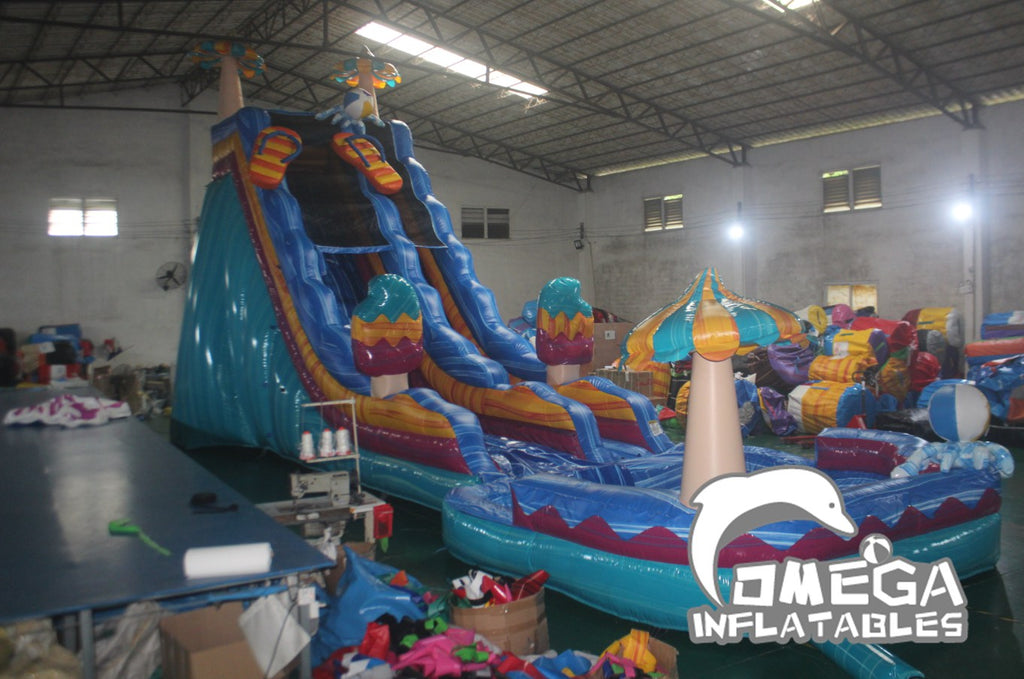 25FT Pool Party Water Slide