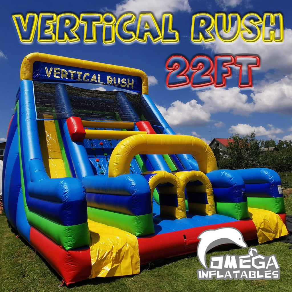 22FT Climb Vertical Rush Inflatables Slide Commercial Slides for Sale