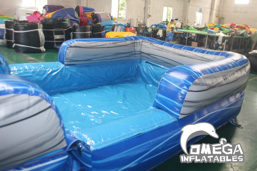 22FT Inflatable Marble Blue Water Slide (36FT Long)