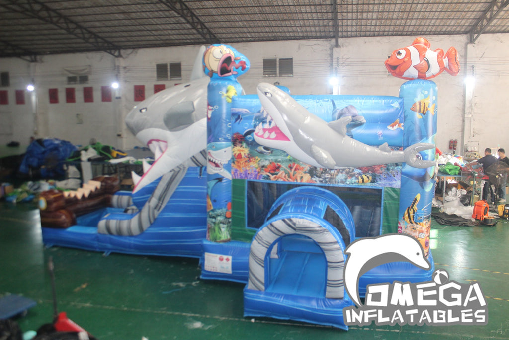 Inflatables Shark Attach Wet Dry Combo