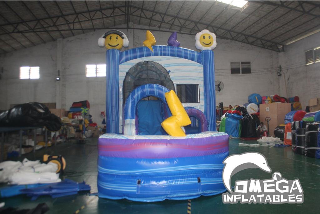 Happy Face Front Ladder Inflatable Combo