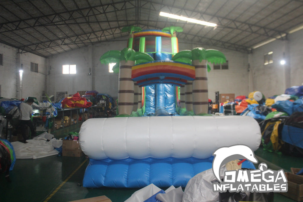 27FT Tropical Plunge Water Slide Buy Giant Inflatable Water Slide
