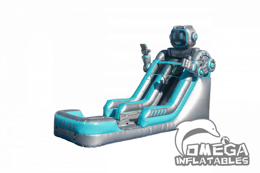 18FT Inflatable Robot Water Slide