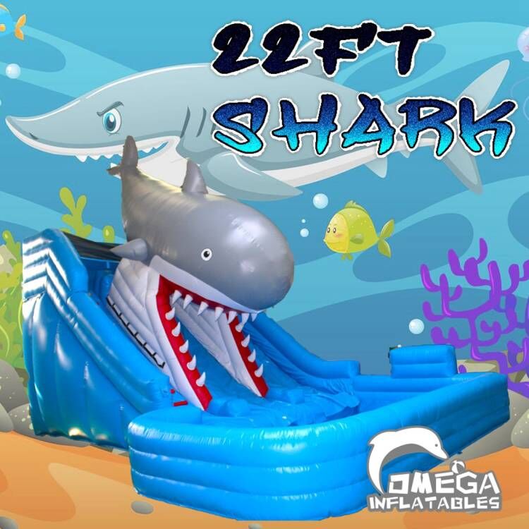 22FT Shark Water Slide
