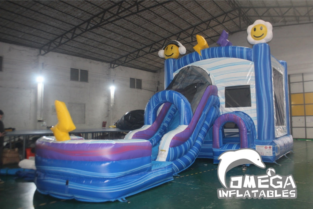 Happy Face Front Ladder Inflatable Combo