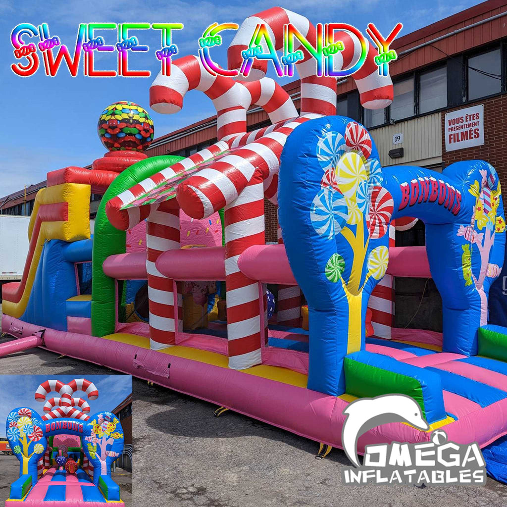 Course Bonbons Inflatable Sweet Candy Obstacle Course