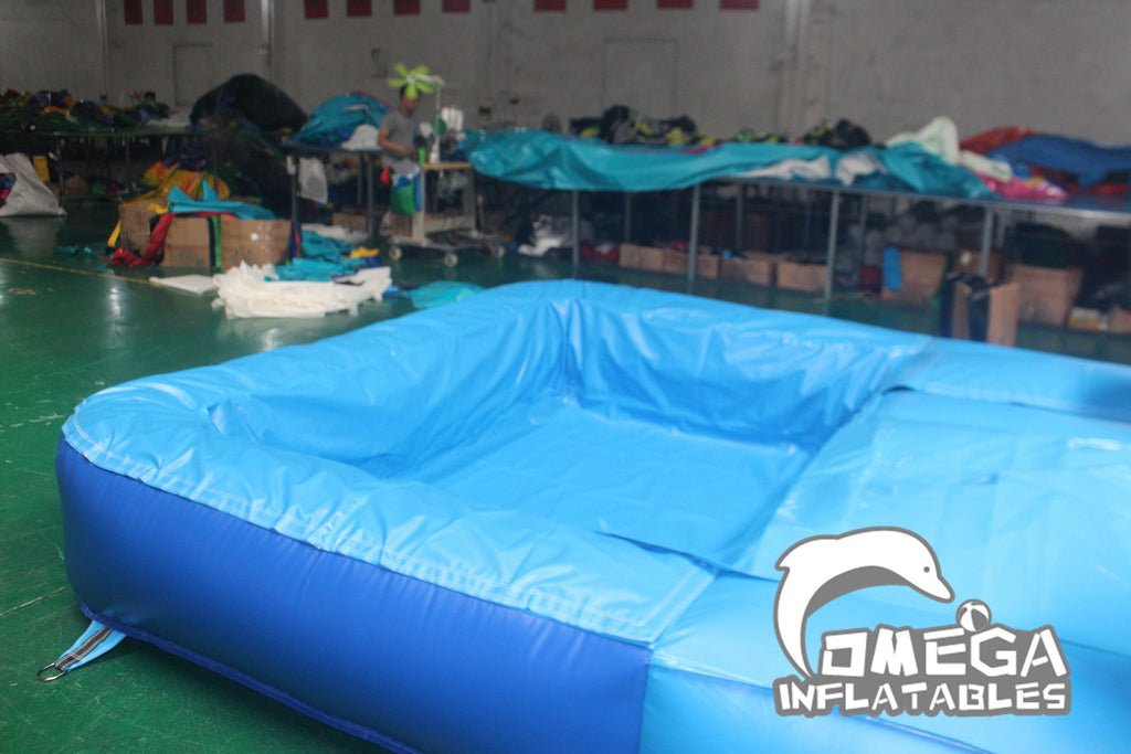 16FT Blue Commercial Inflatable Water Slide