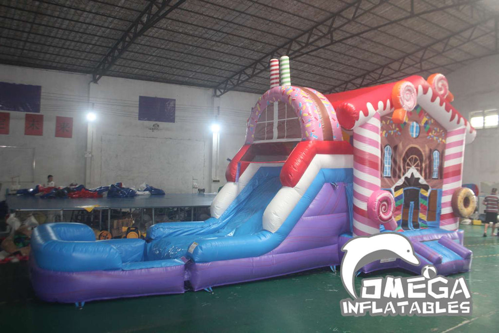 Candy House Inflatable Water Combo