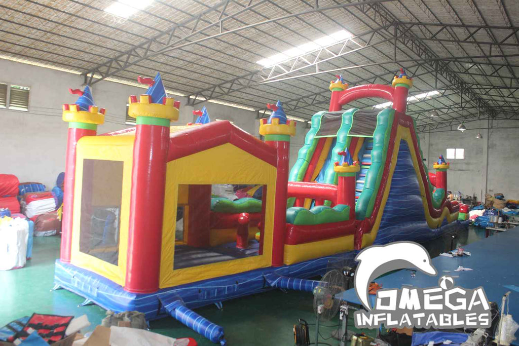 69FT Circus Obstacle With Roller Slide