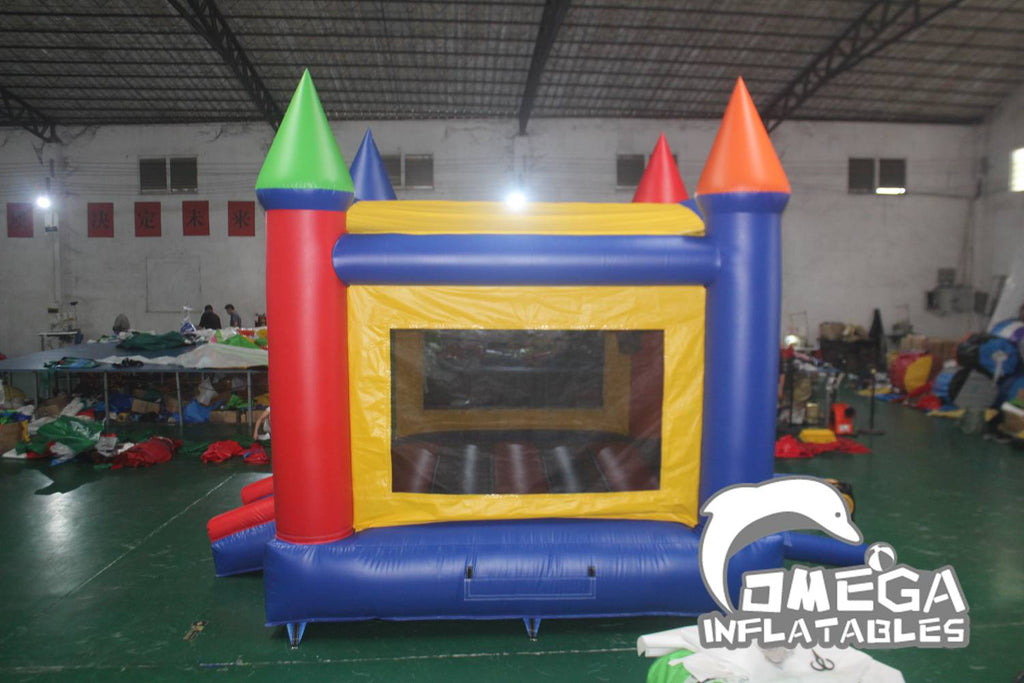Inflatable Classic Rainbow Bounce House Space Walk For Sale