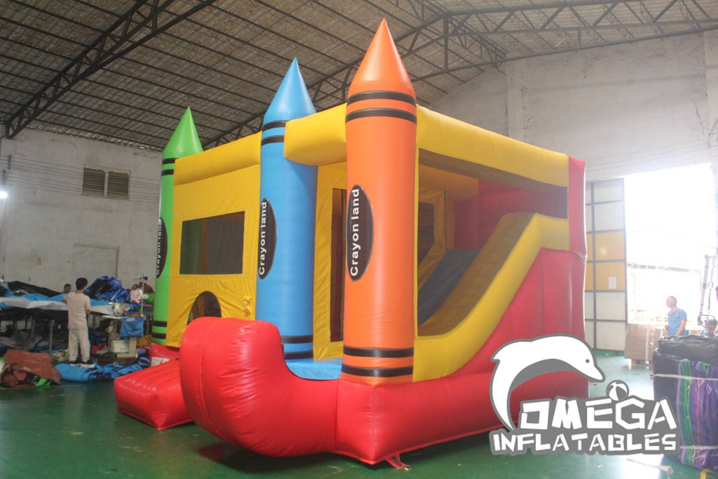 Crayonland Bounce House With Slide