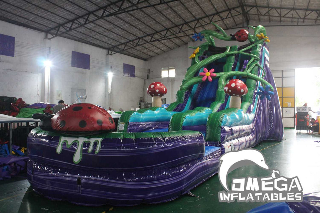 19FT Enchanted Forest Inflatable Water Slide