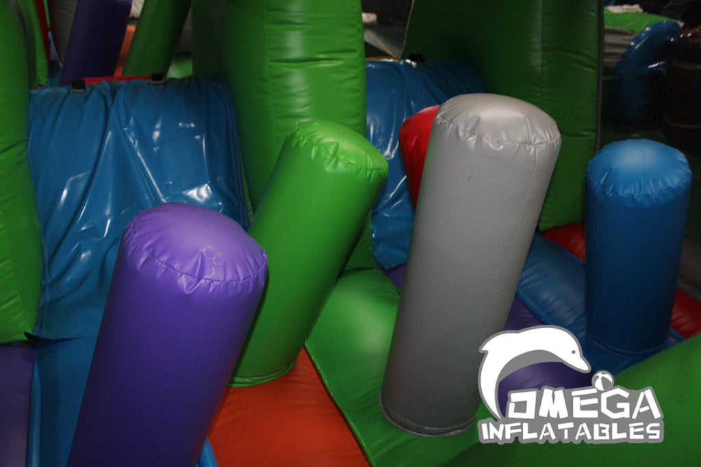 47FT Lego Race Inflatable Obstacle Challenge