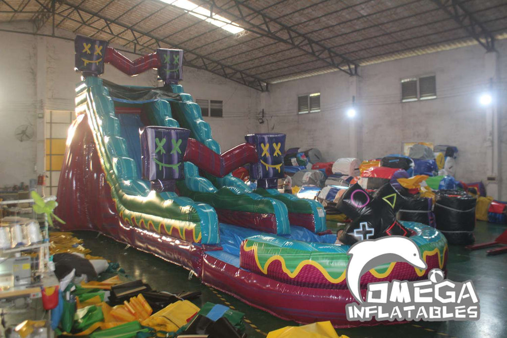 19FT Inflatables Supplier Level Up Water Slide