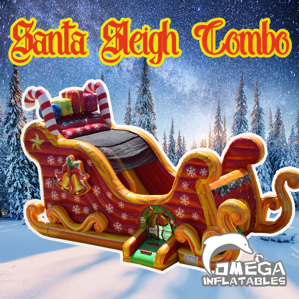 Inflatable Santa Sleigh Combo