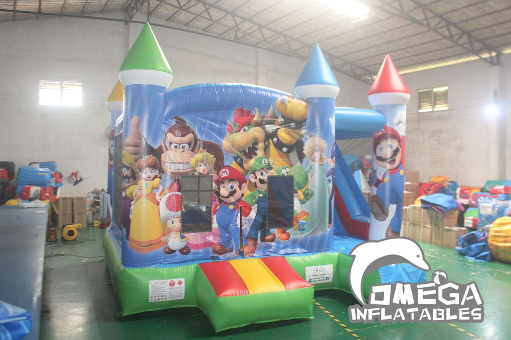 Super Mario Castle Combo Inflatables for sale