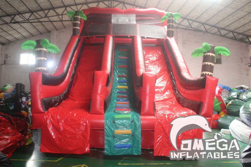 22FT Inflatable Tropical Water Slide for Big Heat Sealed Pool