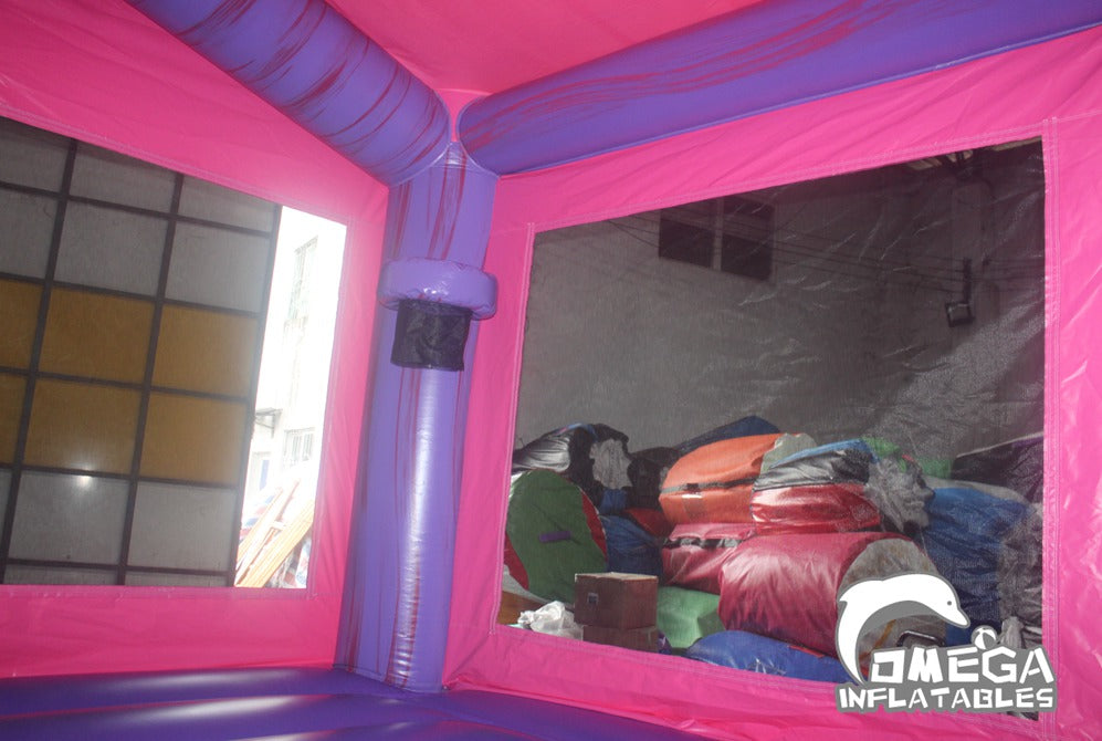 Marble Pink & Purple Bounce House