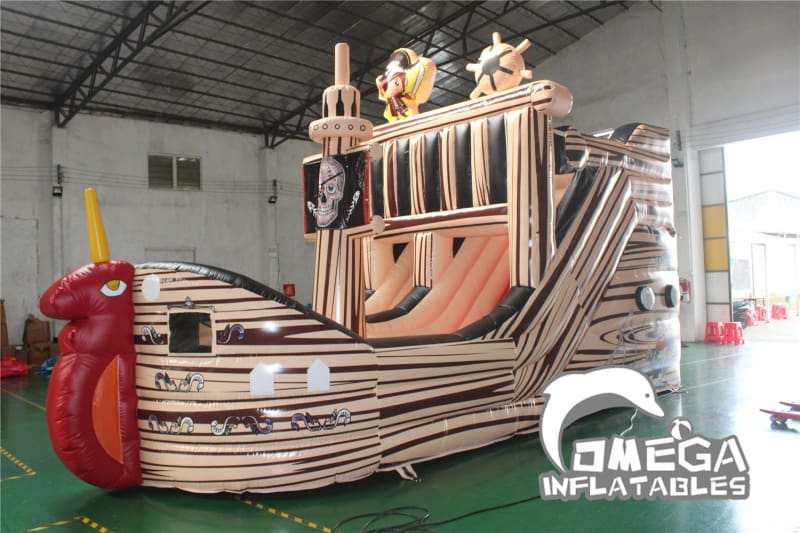 15FT Pirate Ship Dry Slide