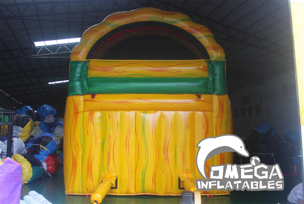 16FT Fiesta Dual Lane Inflatable Water Slide - Omega Inflatables Factory