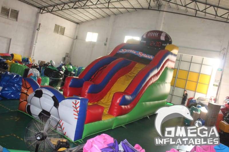 16FT Inflatable Sport Splash Slide