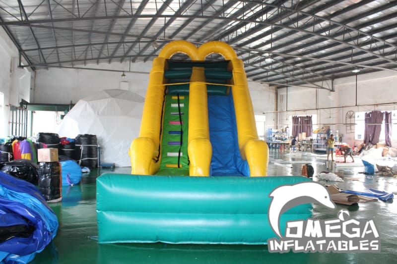 16FT Double Arches Wet Dry Slide
