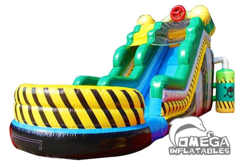 17FT Toxic Inflatable Wet Dry Slide