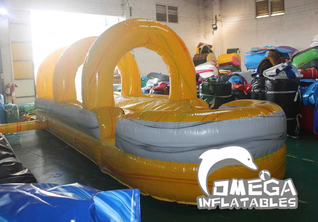 Rainbow Marble Slip N Slide - Omega Inflatables Factory