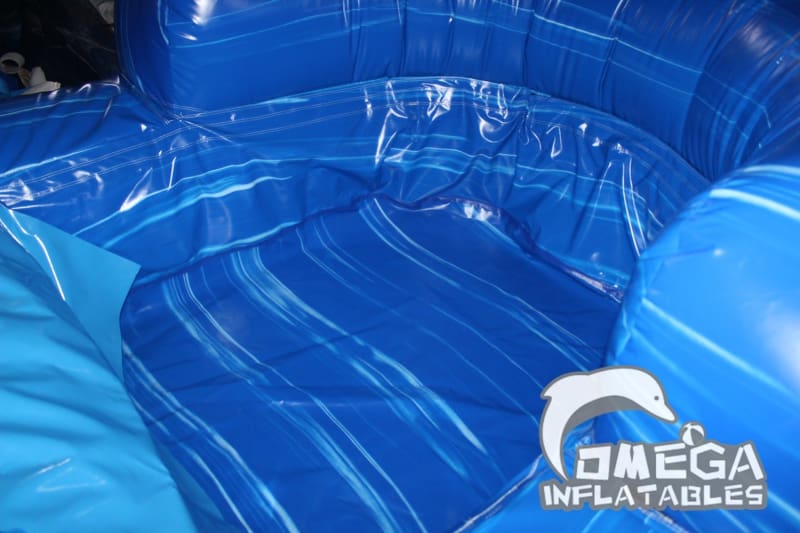 18FT Blue Marble Water Slide