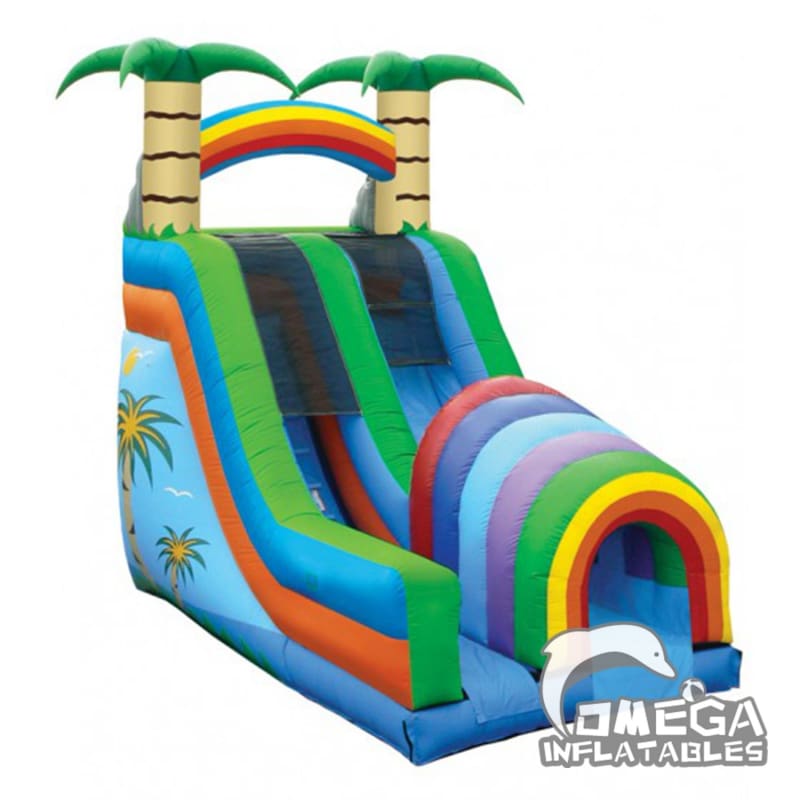 18FT Funnel Tunnel Watre Slide with pool