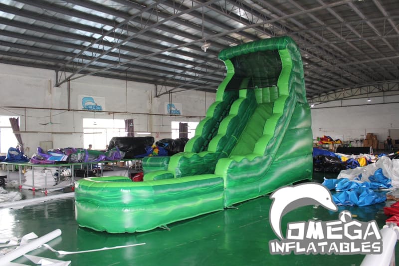 18FT Green Marble Wet Dry Slide