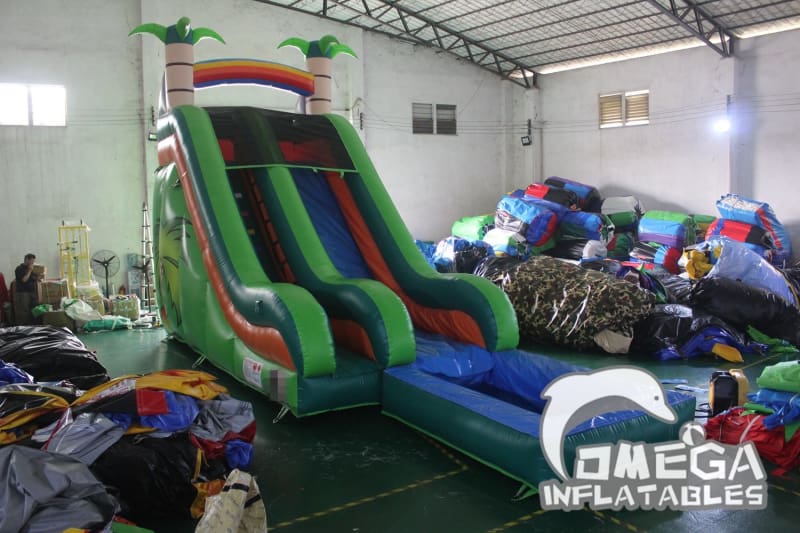 18FT Inflatable Tropical Water Slide