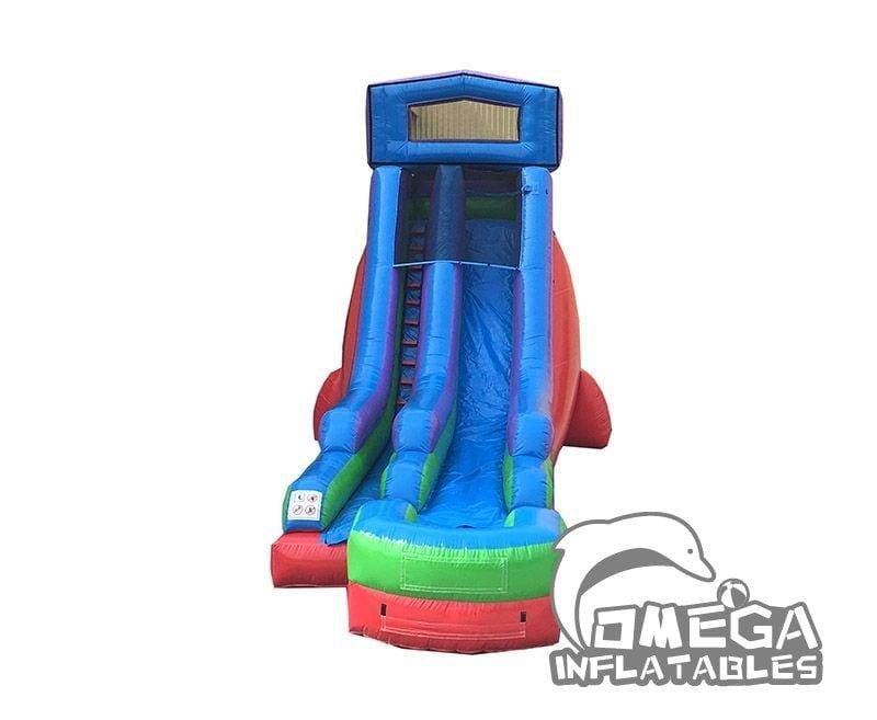 20FT Modular Retro Rainbow Inflatable Water Slide