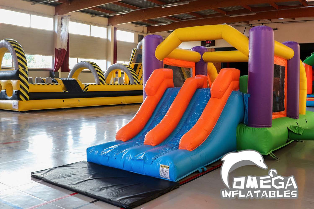 Mini Multi Colors Obstacle Course Commercial Inflatables