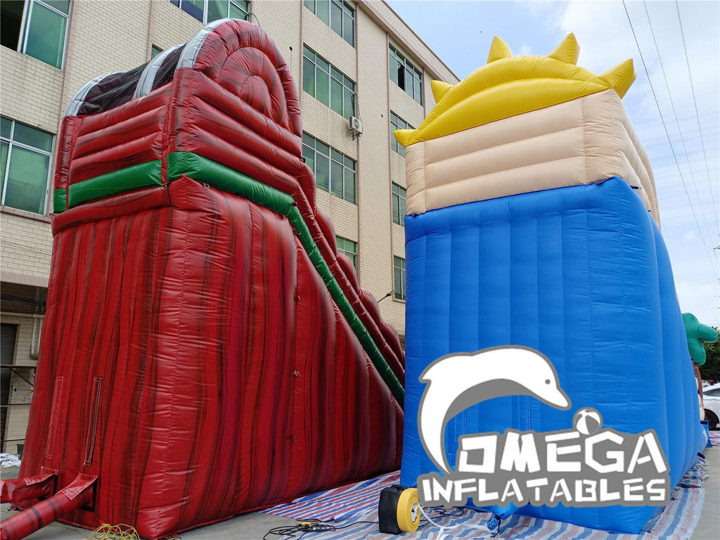 22FT Life's a Beach Inflatable Water Slide - Omega Inflatables Factory