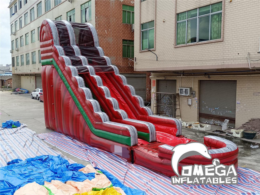 22FT Midnight Inflatable Water Slide - Omega Inflatables Factory