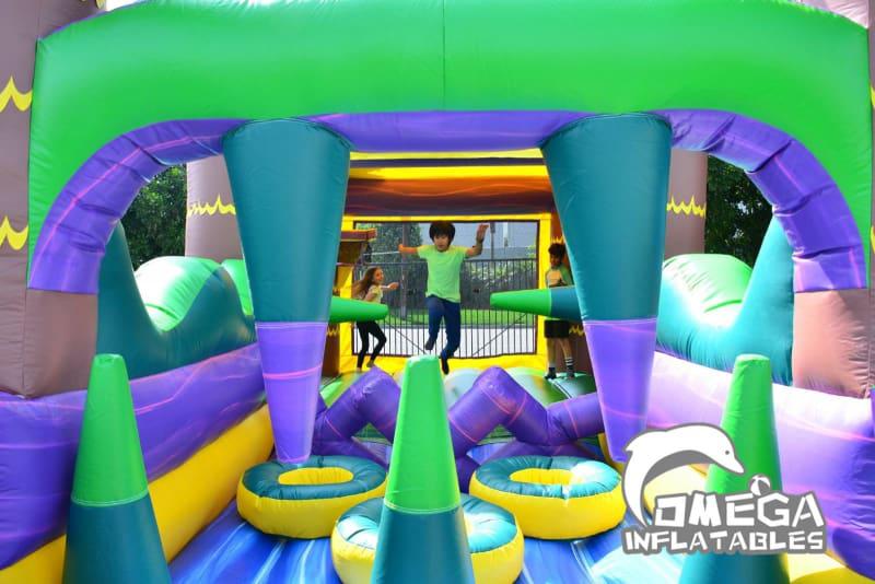 30FT Palm Beach Obstacle Bounce House